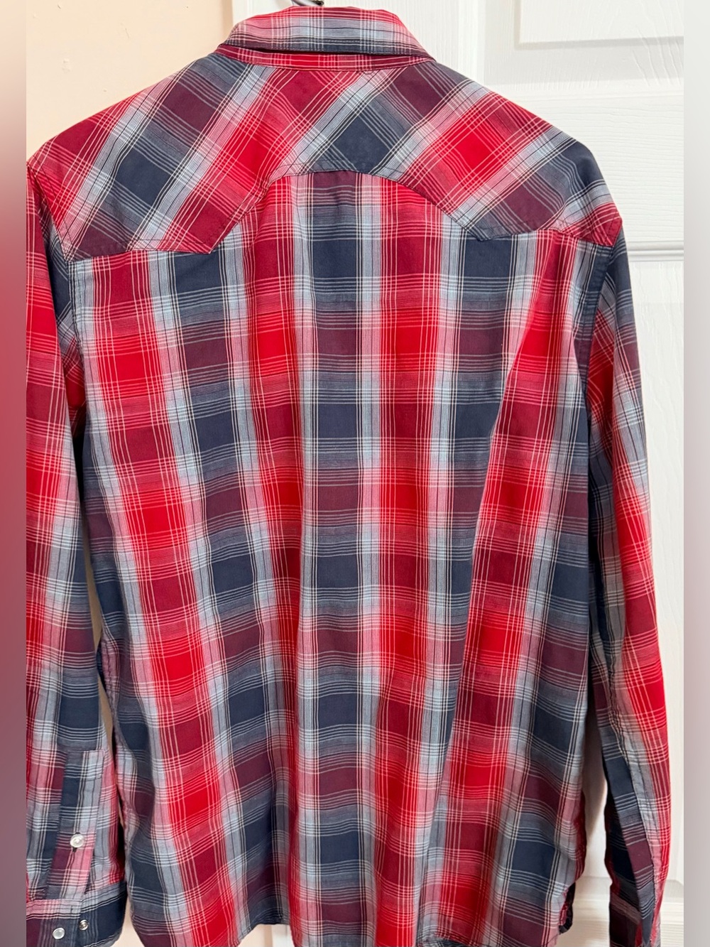 Levi’s Multicolor Pearl Snap Men’s M Long Sleeve Snap Up Shirt - Picture 6 of 7